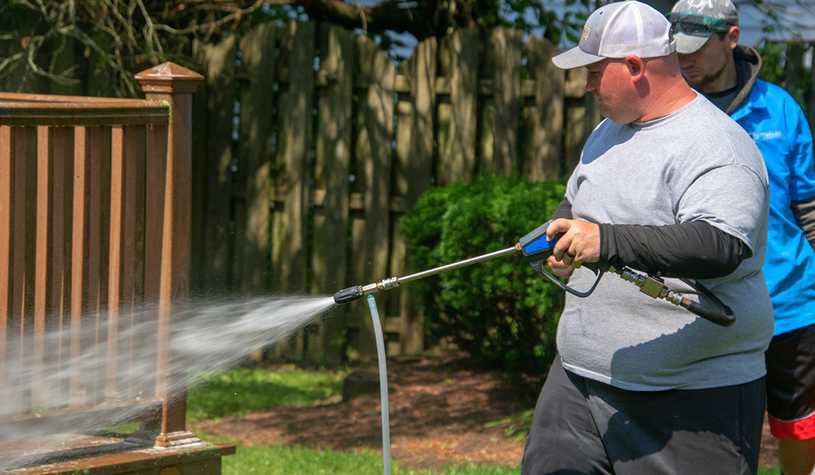 Pressure Washing Deck